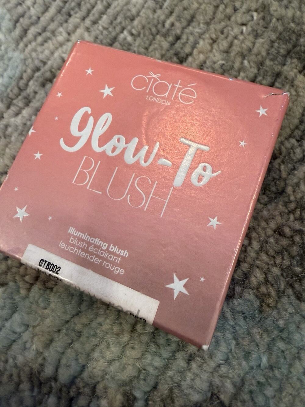 Ciate London Glow To Blush Vegan Illuminating Blush In Tempt Me NIB NEW $25